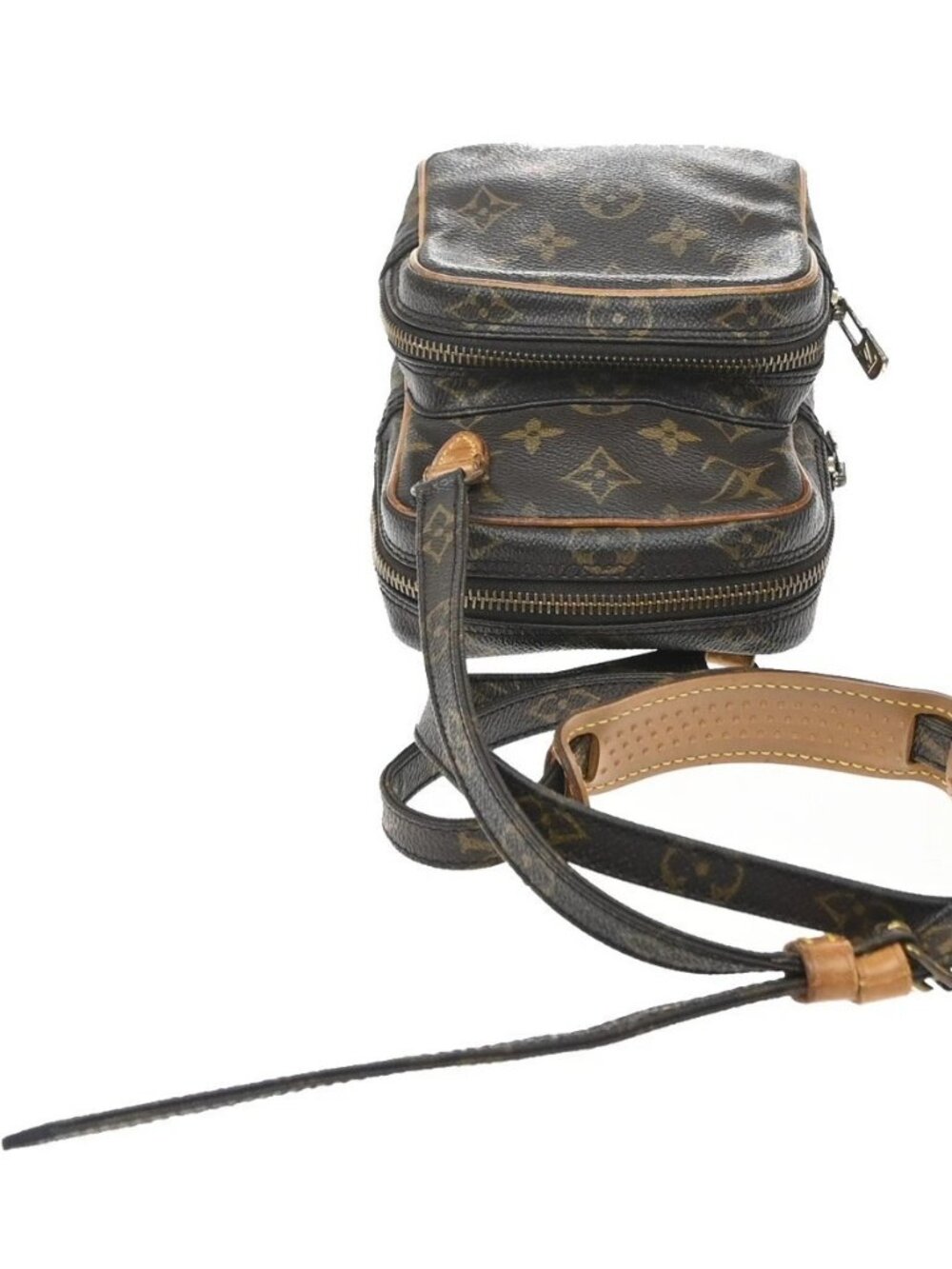 LOUIS VUITTON Mini Amazon Shoulder Bag Monogram Leather Brown M45238 37YJ324 - Picture 5 of 14